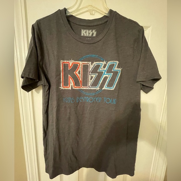 Kiss Other - Kiss 1976 Destroyer Tour Short Sleeve T-Shirt Men’s Size Large (L)
